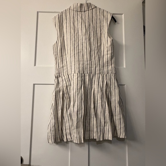 New Reformation Arella Linen Dress in Elsie Stripe - Picture 7 of 10